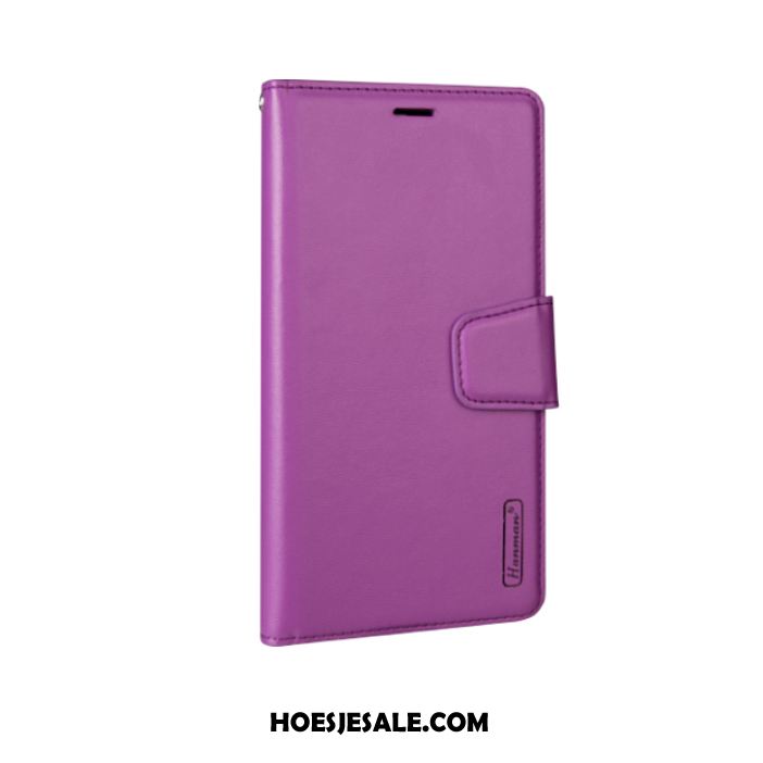 iPhone 11 Pro Hoesje Hanger Folio Hoes Leren Etui Mobiele Telefoon Goedkoop