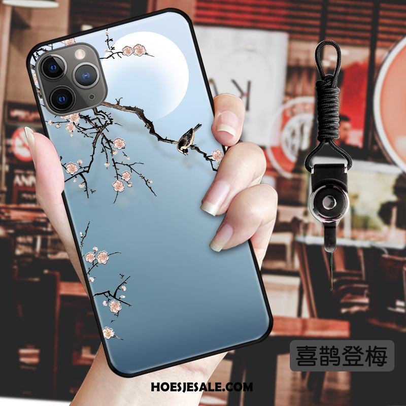 iPhone 11 Pro Hoesje Hanger Scheppend Blauw Trend Chinese Stijl Korting