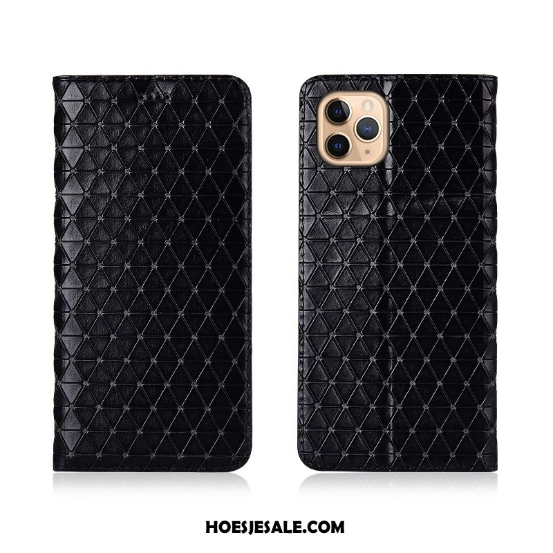 iPhone 11 Pro Hoesje Leren Etui Scheppend Clamshell Hoes Siliconen Online