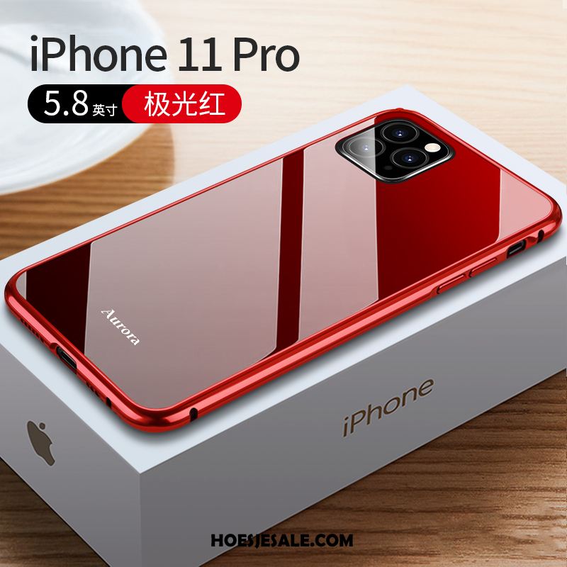 iPhone 11 Pro Hoesje Omlijsting Anti-fall Glas Mobiele Telefoon High End Sale