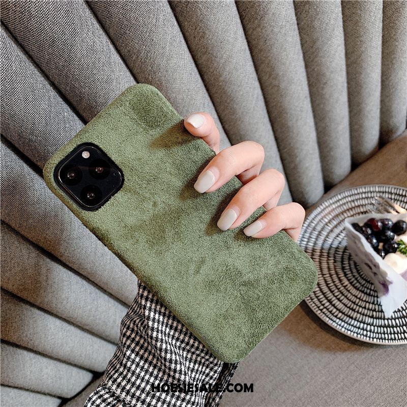 iPhone 11 Pro Hoesje Persoonlijk Mobiele Telefoon Suede Lovers Flanel Kopen