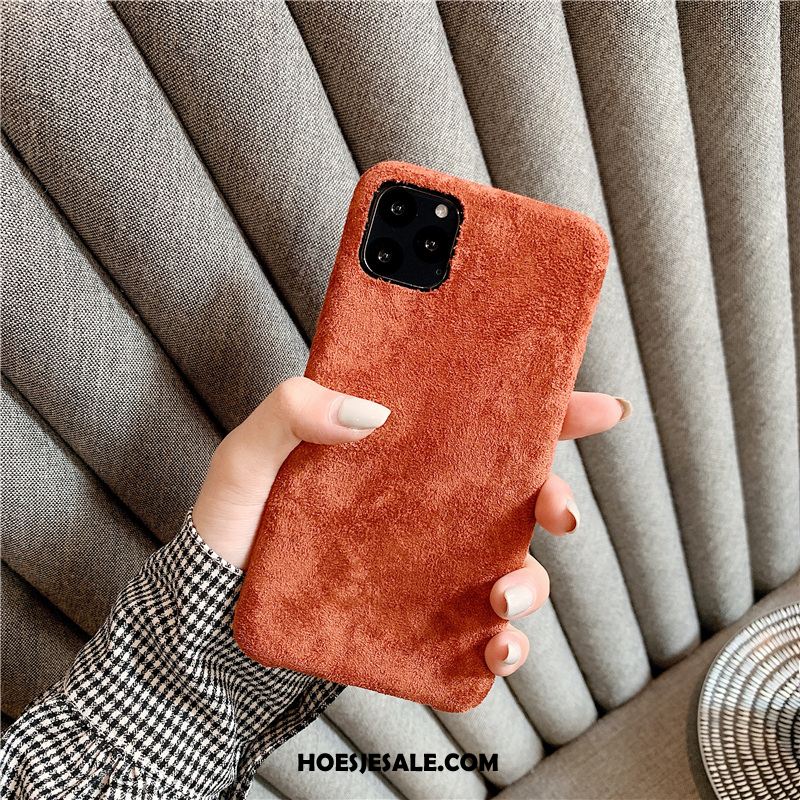 iPhone 11 Pro Hoesje Persoonlijk Mobiele Telefoon Suede Lovers Flanel Kopen