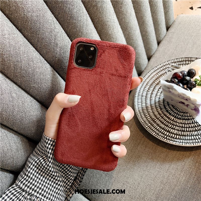 iPhone 11 Pro Hoesje Persoonlijk Mobiele Telefoon Suede Lovers Flanel Kopen