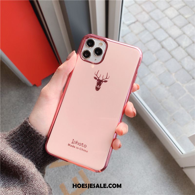 iPhone 11 Pro Hoesje Roze Plating Lovers All Inclusive Anti-fall Korting