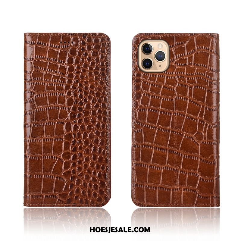 iPhone 11 Pro Hoesje Scheppend Siliconen Anti-fall Leren Etui Mobiele Telefoon Sale