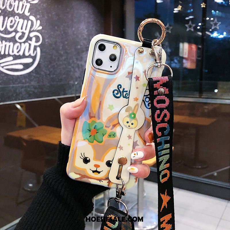 iPhone 11 Pro Hoesje Scheppend Trendy Merk Konijn Hanger Mobiele Telefoon Goedkoop