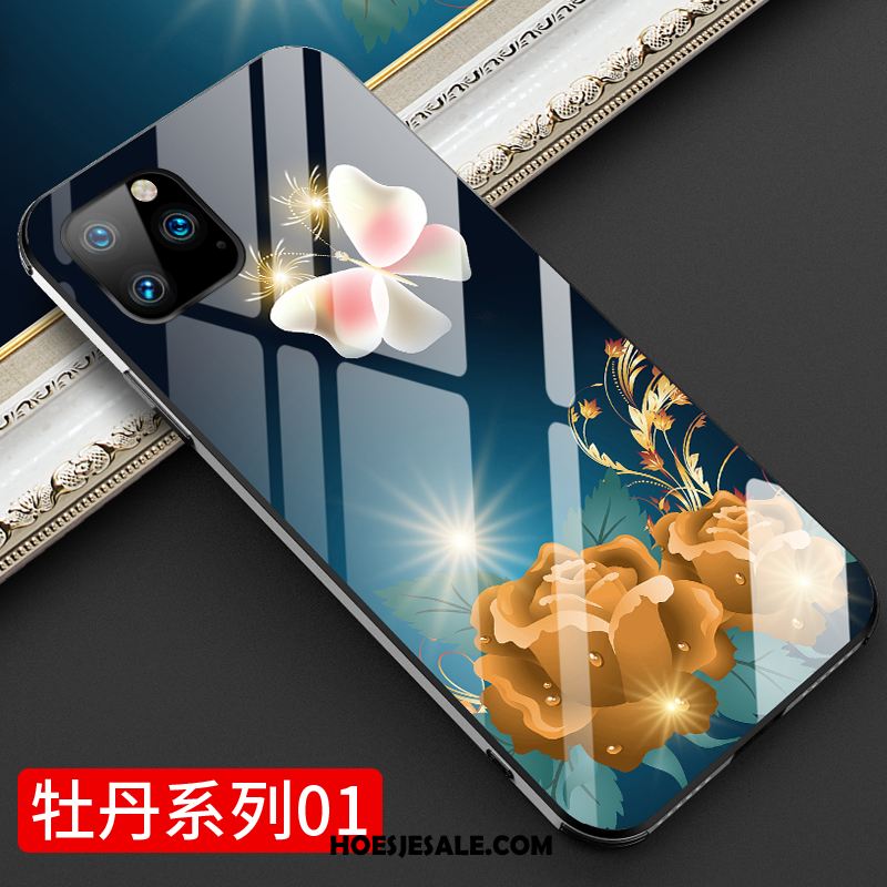 iPhone 11 Pro Hoesje Trendy Merk Glas Dun Anti-fall Blauw Online
