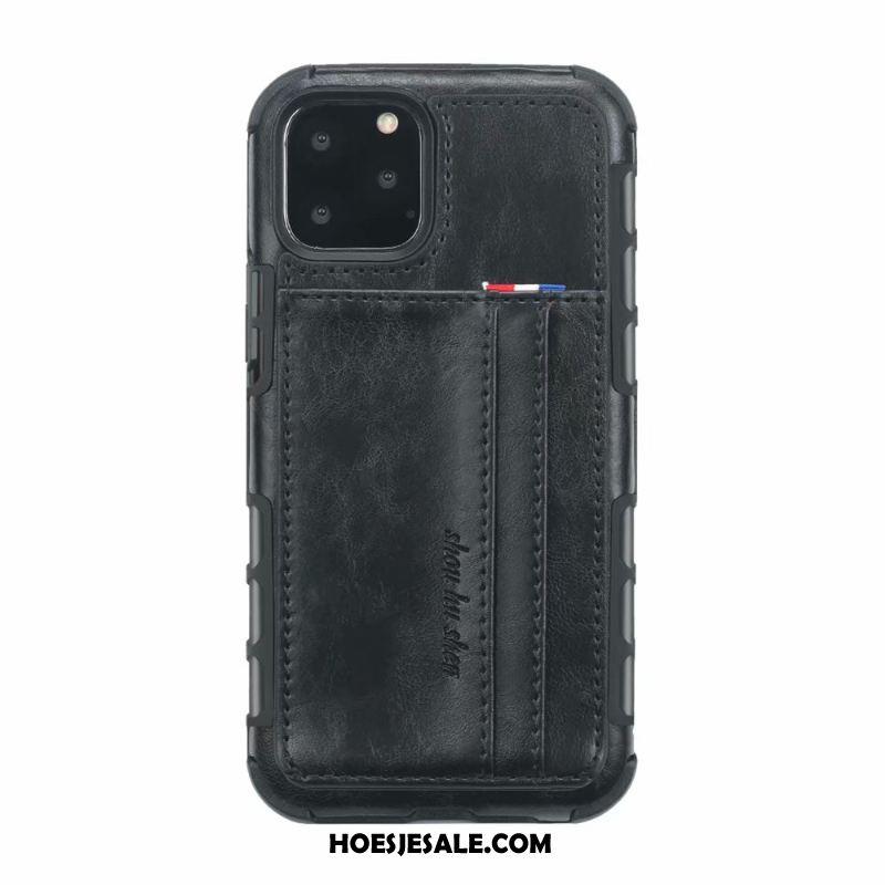 iPhone 11 Pro Hoesje Vintage All Inclusive Leren Etui Mobiele Telefoon Kaart Kopen