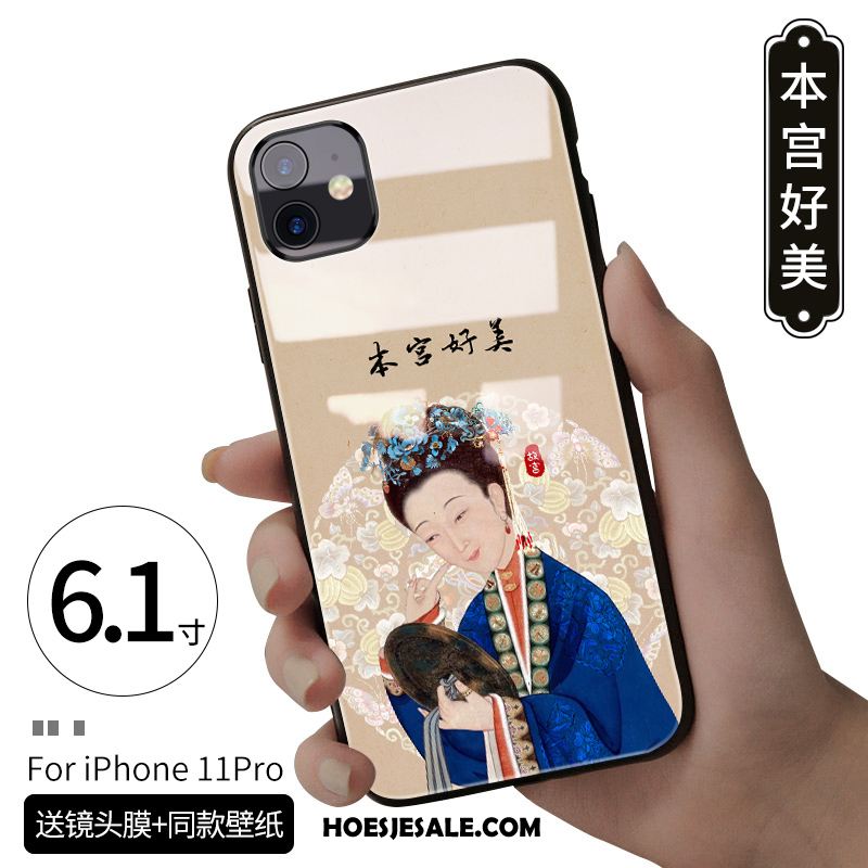 iPhone 11 Pro Hoesje Wind Trendy Merk Chinese Stijl Persoonlijk Lovers Kopen