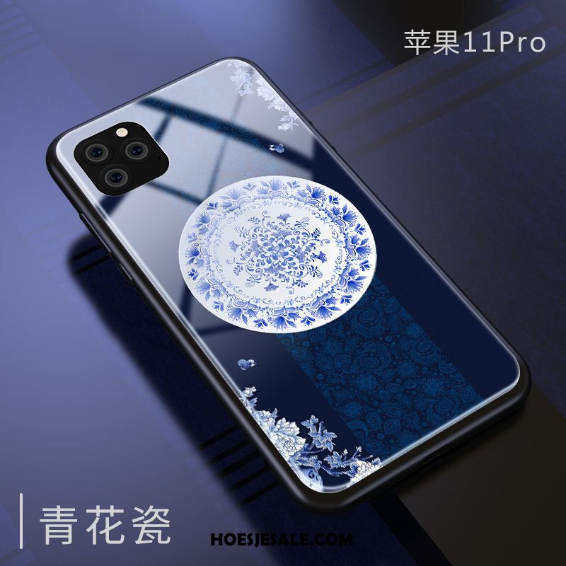 iPhone 11 Pro Hoesje Wit Chinese Stijl Trendy Merk Anti-fall Bescherming Sale