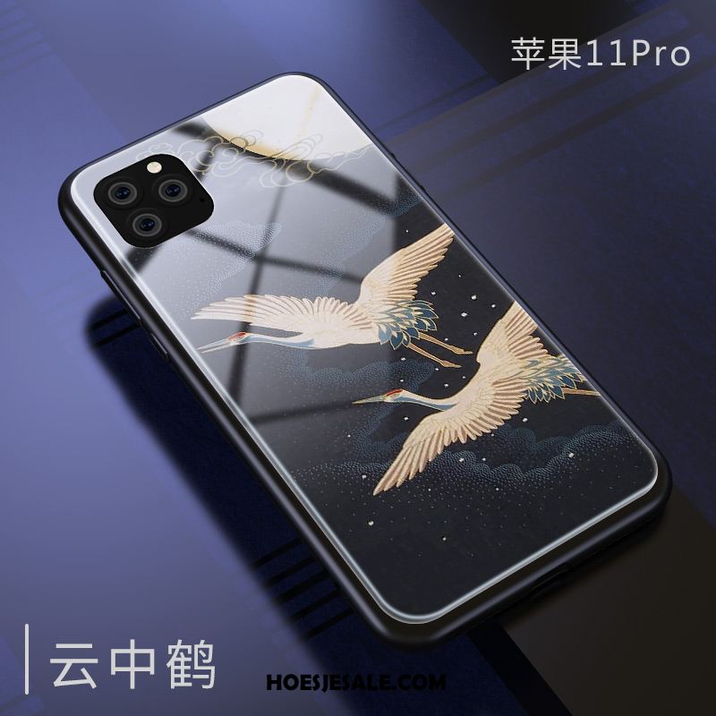 iPhone 11 Pro Hoesje Wit Chinese Stijl Trendy Merk Anti-fall Bescherming Sale