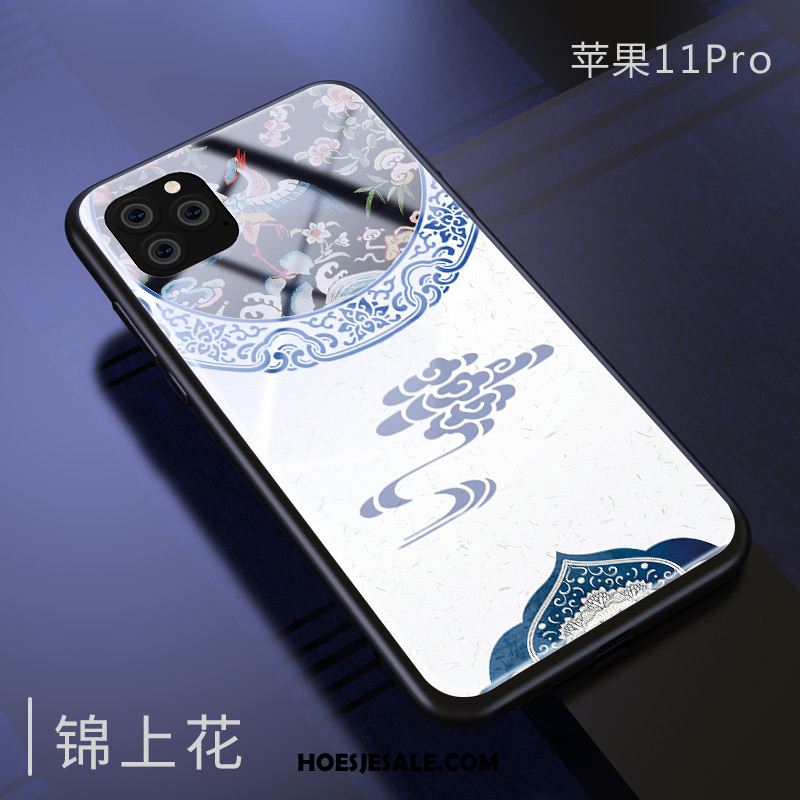 iPhone 11 Pro Hoesje Wit Chinese Stijl Trendy Merk Anti-fall Bescherming Sale