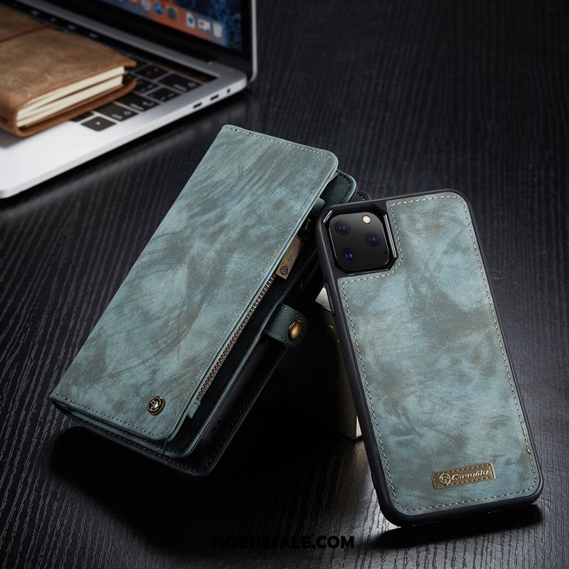 iPhone 11 Pro Max Hoesje Blauw Hoes High End Portemonnee Bescherming Aanbiedingen