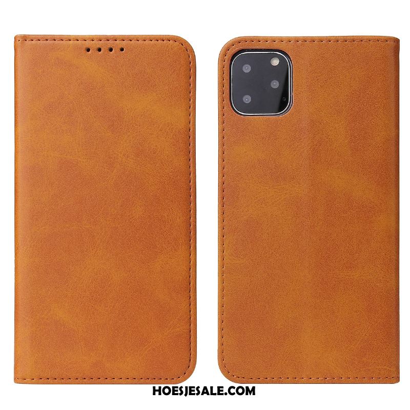 iPhone 11 Pro Max Hoesje Groen Folio Ster Nieuw Leren Etui Goedkoop