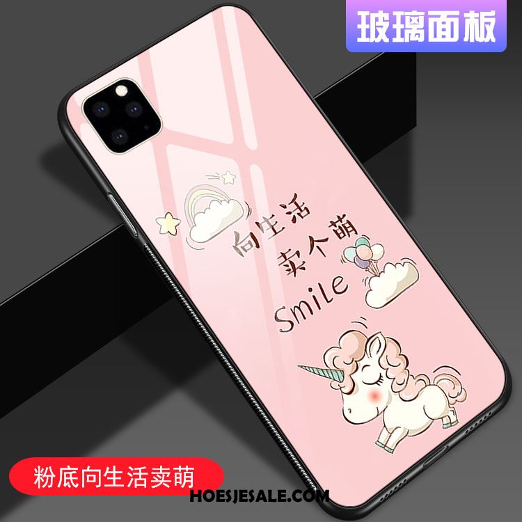 iPhone 11 Pro Max Hoesje Hart Mooie Hoes Spiegel Trendy Merk Winkel