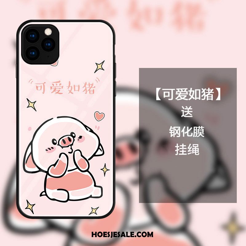 iPhone 11 Pro Max Hoesje Hart Spotprent Mobiele Telefoon All Inclusive Roze Winkel