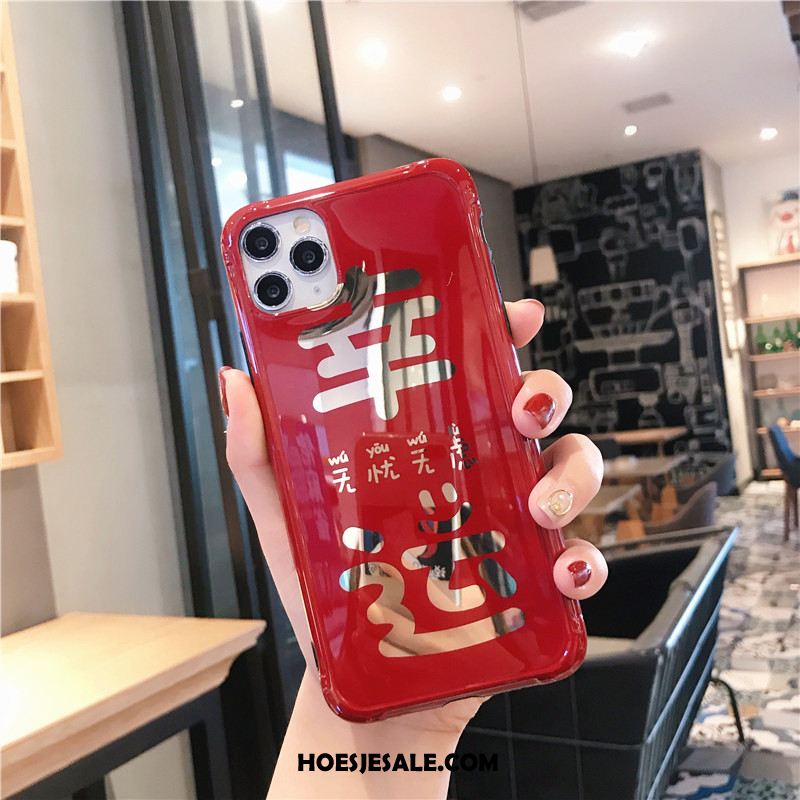 iPhone 11 Pro Max Hoesje Luxe Rood Nieuw Plating Lovers Winkel