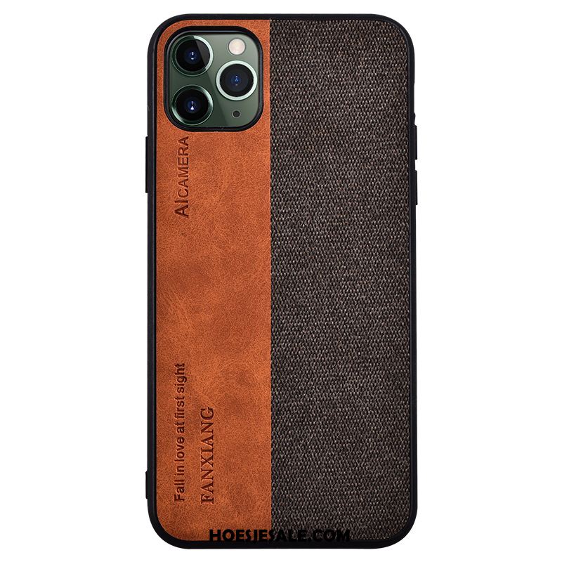 iPhone 11 Pro Max Hoesje Nieuw Anti-fall Hoes Dun Leren Etui Kopen