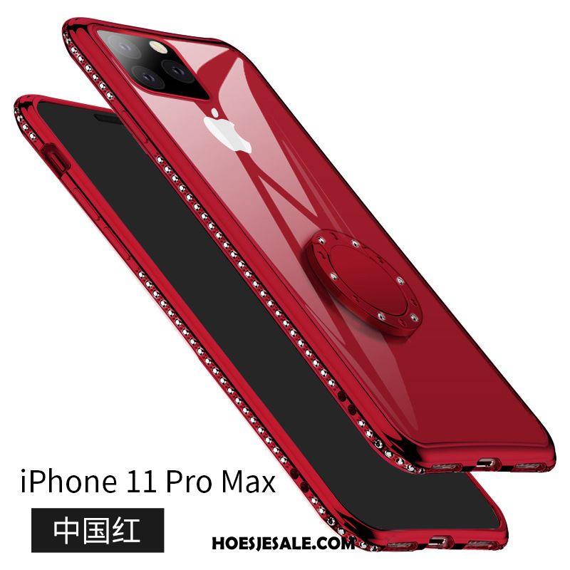 iPhone 11 Pro Max Hoesje Nieuw Zacht Roze Mobiele Telefoon Anti-fall Korting