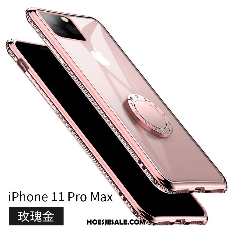 iPhone 11 Pro Max Hoesje Nieuw Zacht Roze Mobiele Telefoon Anti-fall Korting