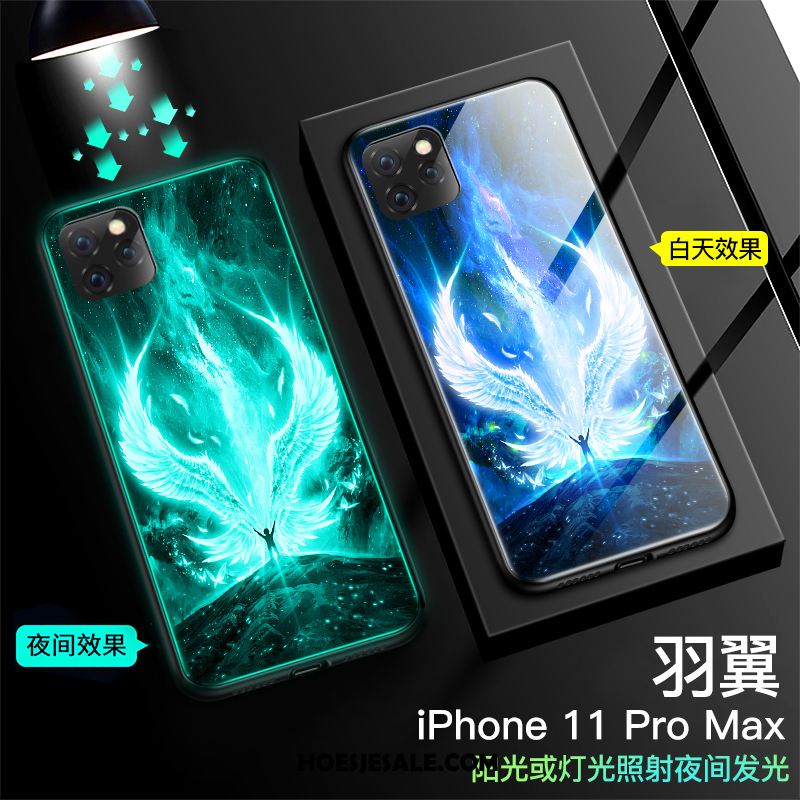 iPhone 11 Pro Max Hoesje Scheppend Bescherming Mobiele Telefoon Zwart Glas Sale