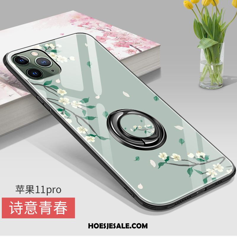 iPhone 11 Pro Max Hoesje Siliconen Trendy Merk Persoonlijk Roze Anti-fall Kopen