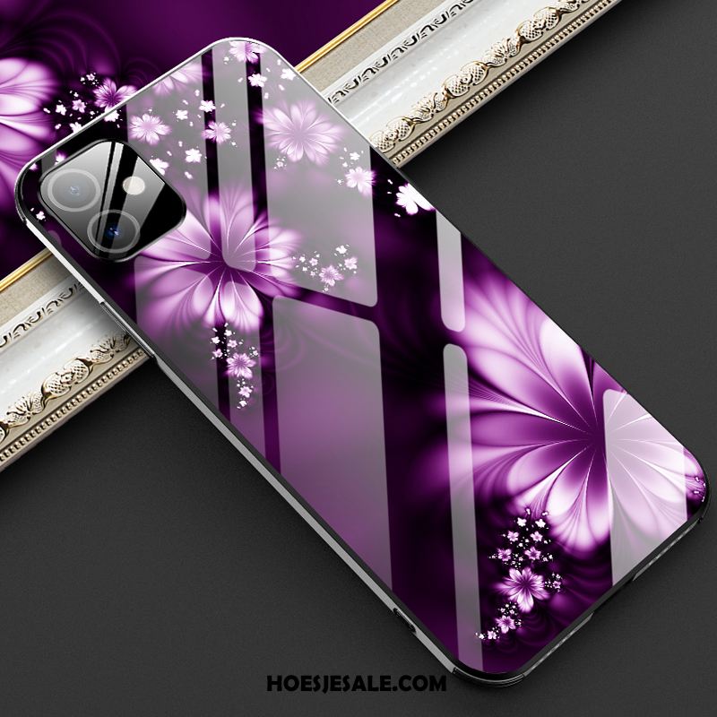 iPhone 12 Hoesje High End Purper Hoes Persoonlijk Anti-fall Goedkoop