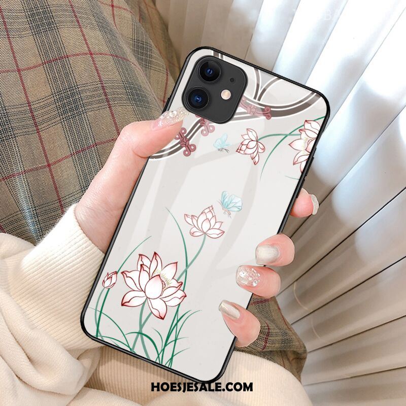 iPhone 12 Mini Hoesje All Inclusive Scheppend Groen Bloemen Dun Korting