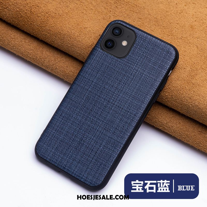 iPhone 12 Mini Hoesje Bescherming High End Persoonlijk Anti-fall Echt Leer Korting