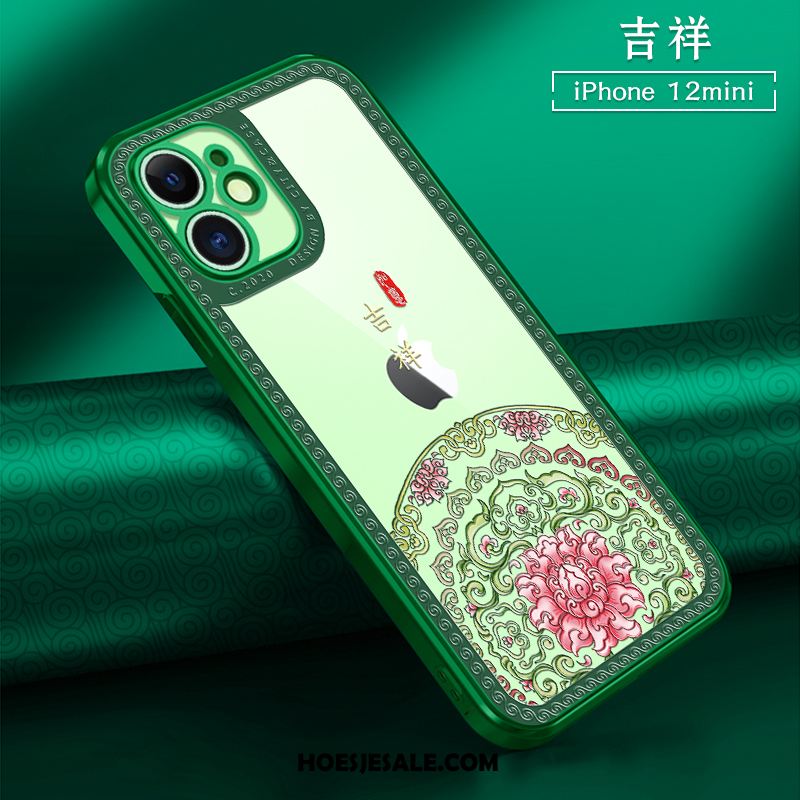 iPhone 12 Mini Hoesje Chinese Stijl Rood All Inclusive Mobiele Telefoon Nieuw Sale