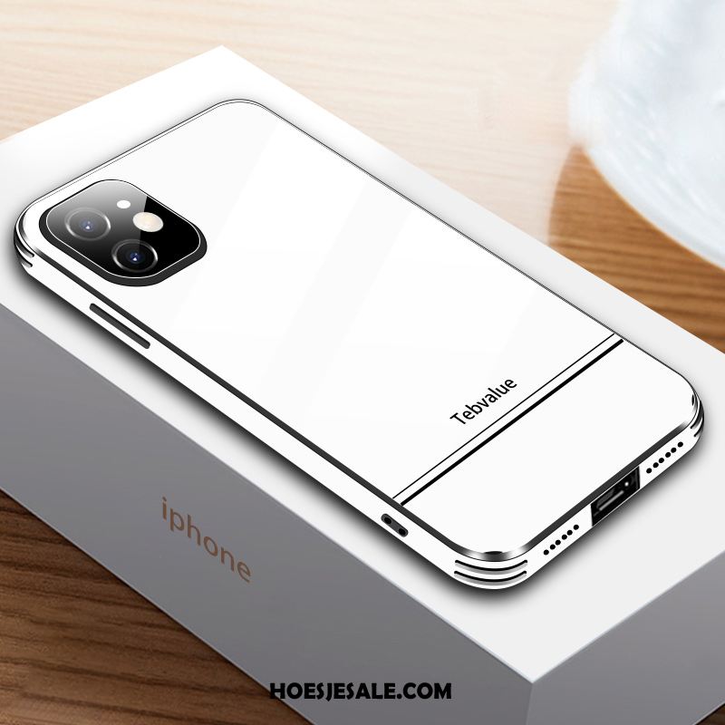 iPhone 12 Mini Hoesje Effen Kleur Dun Bescherming Glas Persoonlijk Online