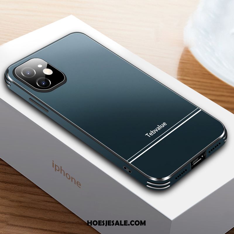iPhone 12 Mini Hoesje Effen Kleur Dun Bescherming Glas Persoonlijk Online