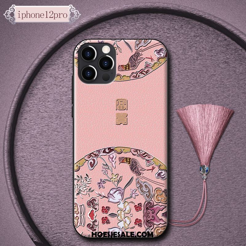 iPhone 12 Pro Hoesje Bescherming Chinese Stijl Siliconen High End Scheppend Goedkoop