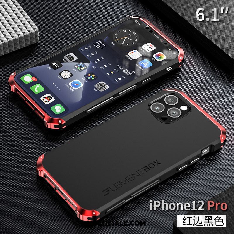 iPhone 12 Pro Hoesje Bescherming Metaal All Inclusive Anti-fall Siliconen Sale