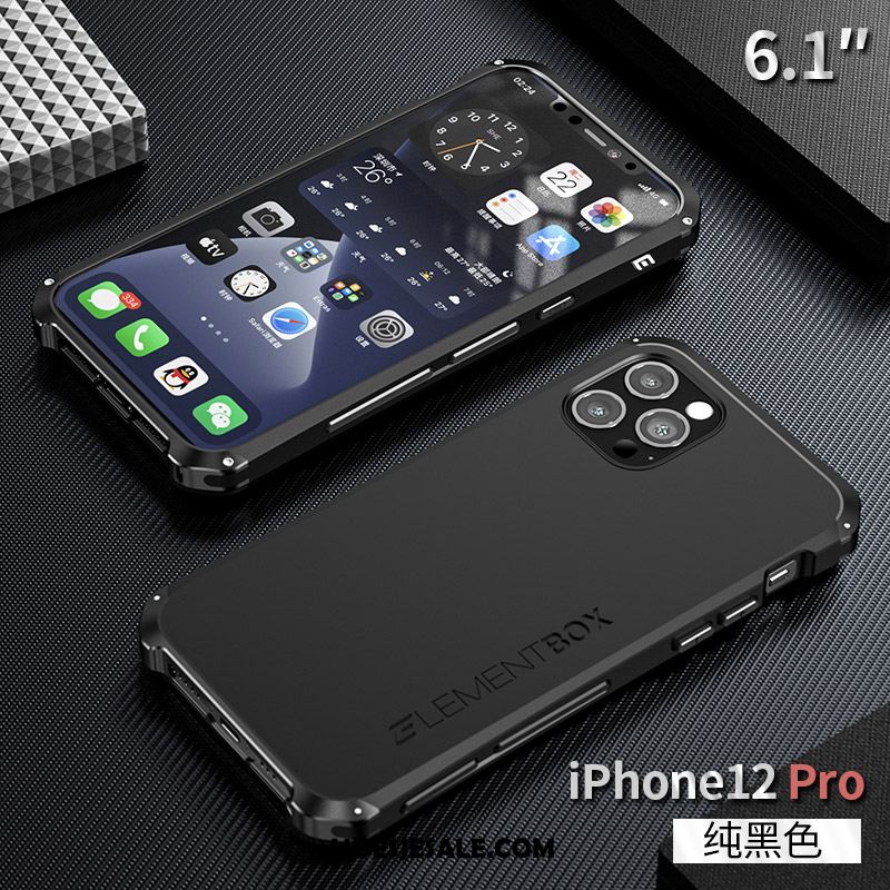 iPhone 12 Pro Hoesje Bescherming Metaal All Inclusive Anti-fall Siliconen Sale