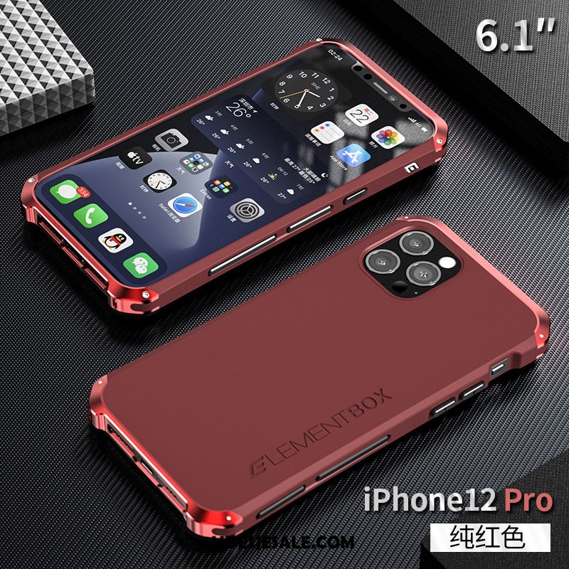 iPhone 12 Pro Hoesje Bescherming Metaal All Inclusive Anti-fall Siliconen Sale