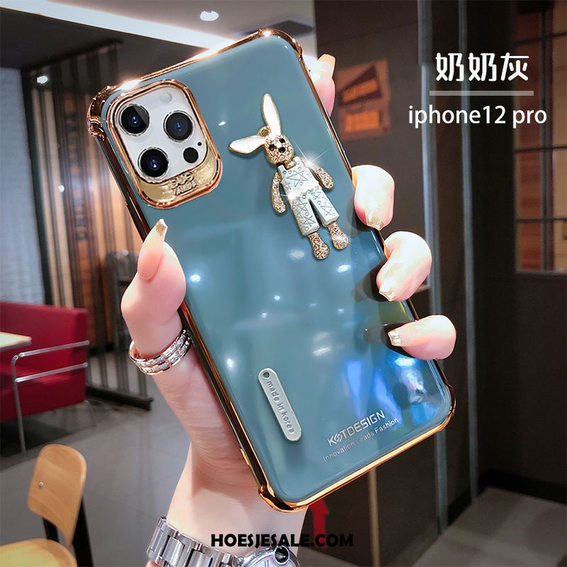 iPhone 12 Pro Hoesje Nieuw High End Groen Siliconen Spotprent Online