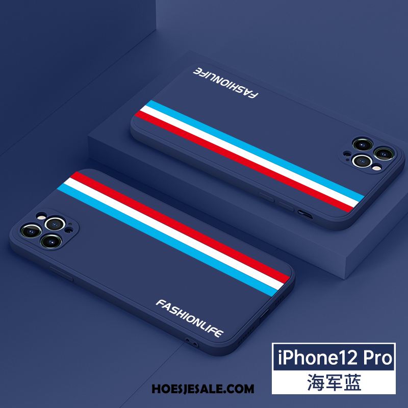 iPhone 12 Pro Hoesje Nieuw Mobiele Telefoon All Inclusive Bescherming Streep Kopen