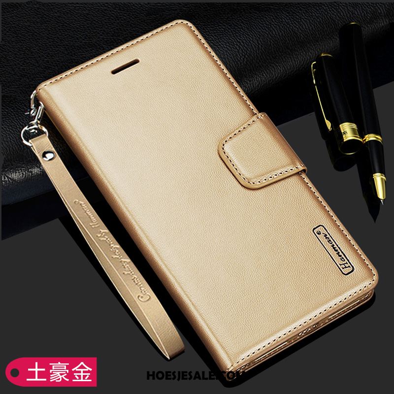 iPhone 12 Pro Max Hoesje Goud Folio Kaart Mobiele Telefoon Leren Etui Kopen