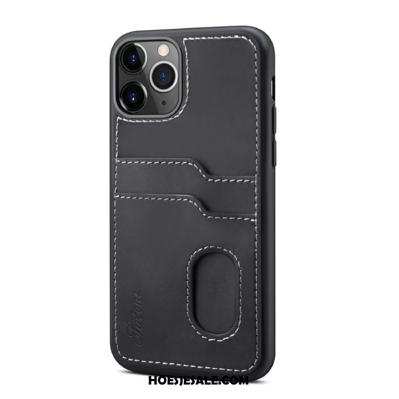 iPhone 12 Pro Max Hoesje Kaart Achterklep Leren Etui Mobiele Telefoon Nieuw Sale