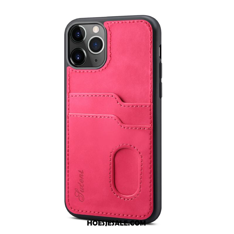 iPhone 12 Pro Max Hoesje Kaart Achterklep Leren Etui Mobiele Telefoon Nieuw Sale