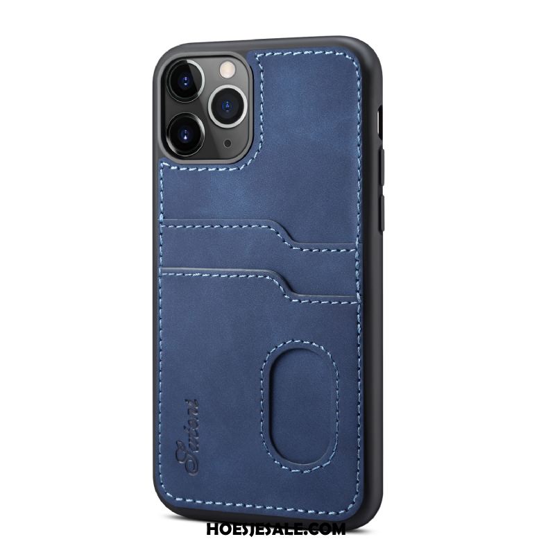 iPhone 12 Pro Max Hoesje Kaart Achterklep Leren Etui Mobiele Telefoon Nieuw Sale