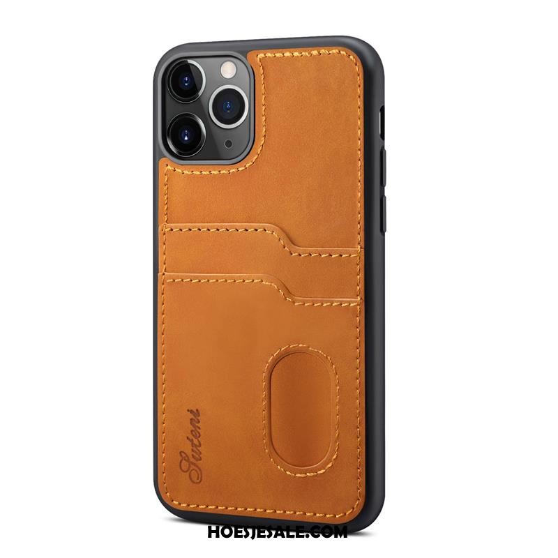 iPhone 12 Pro Max Hoesje Kaart Achterklep Leren Etui Mobiele Telefoon Nieuw Sale