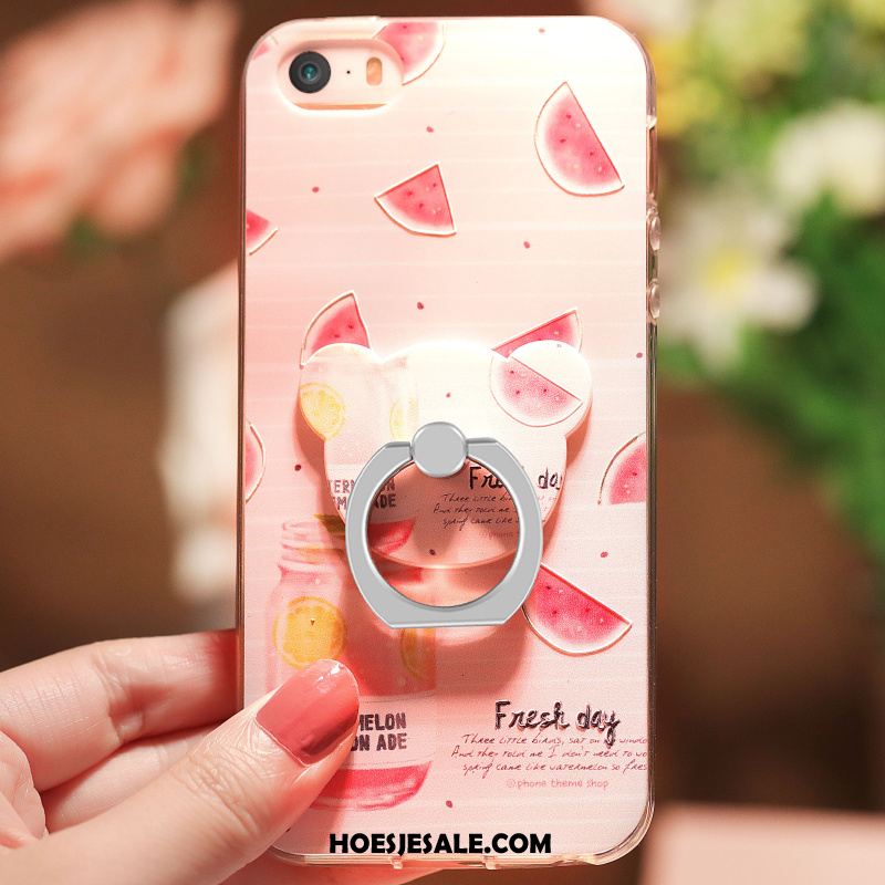 iPhone 5 / 5s Hoesje Anti-fall Groen Zacht Bescherming Elegante Sale