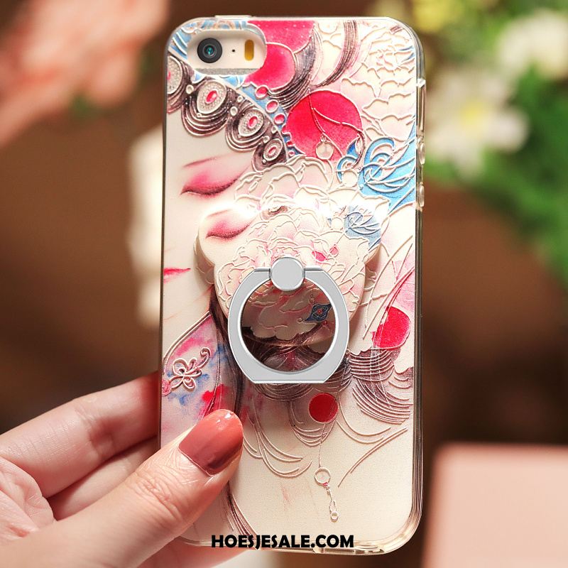 iPhone 5 / 5s Hoesje Anti-fall Groen Zacht Bescherming Elegante Sale