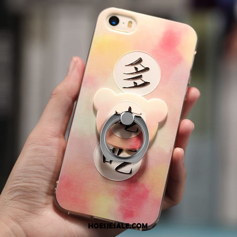 iPhone 5 / 5s Hoesje Anti-fall Groen Zacht Bescherming Elegante Sale