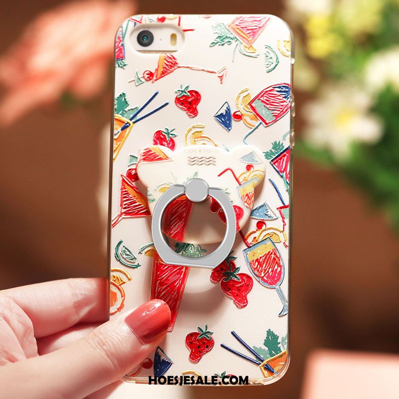 iPhone 5 / 5s Hoesje Anti-fall Groen Zacht Bescherming Elegante Sale