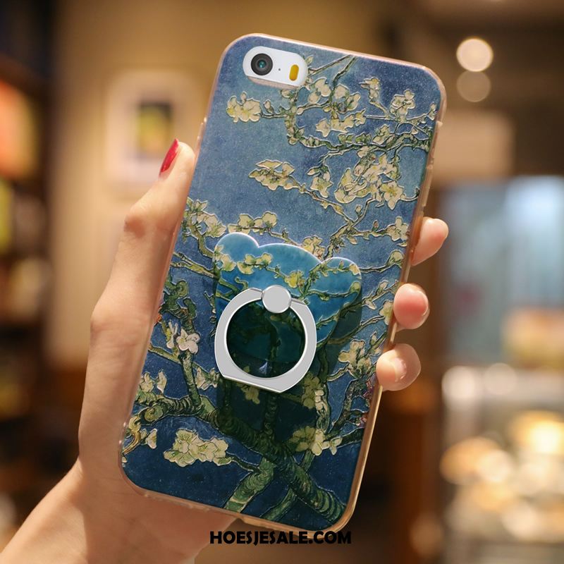 iPhone 5 / 5s Hoesje Anti-fall Groen Zacht Bescherming Elegante Sale