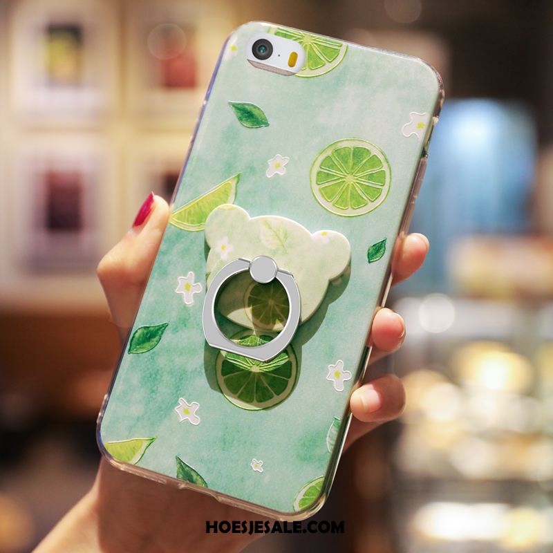 iPhone 5 / 5s Hoesje Anti-fall Groen Zacht Bescherming Elegante Sale