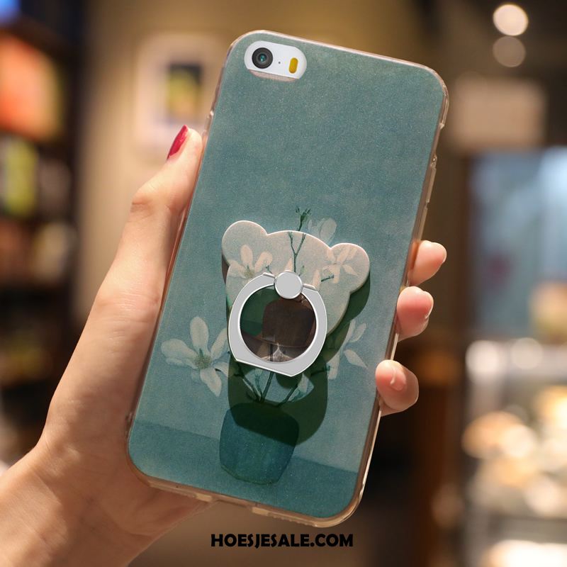 iPhone 5 / 5s Hoesje Anti-fall Groen Zacht Bescherming Elegante Sale